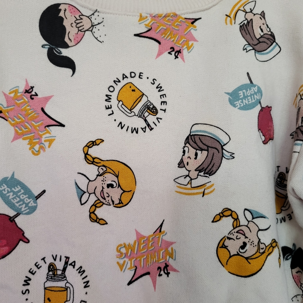 Zara Toddler Faces Print Sweatshirt. - Picture 9 of 10